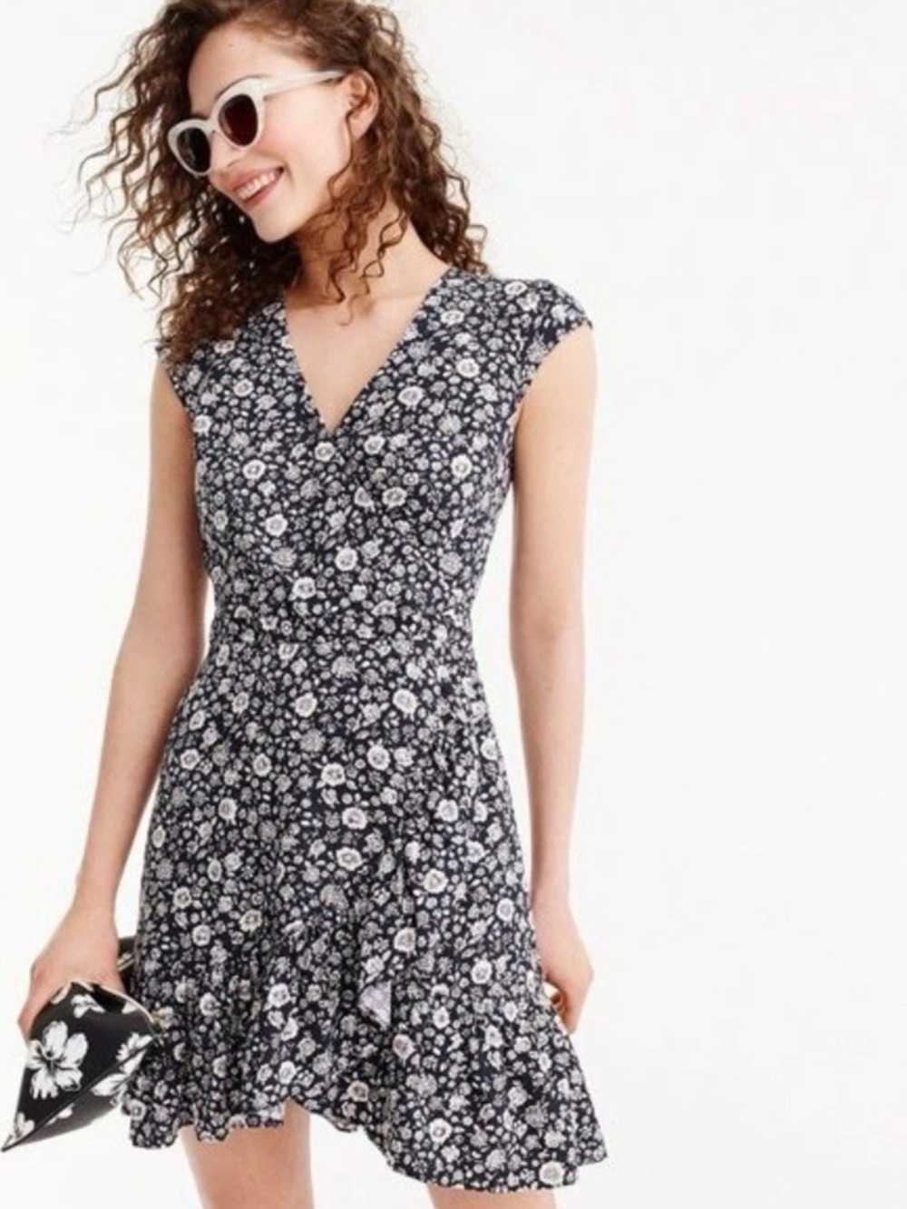 J.Crew Mercantile Floral Faux Wrap Dress